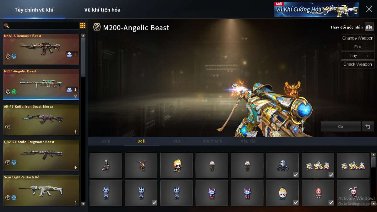 shop acc cf uy tin gia re